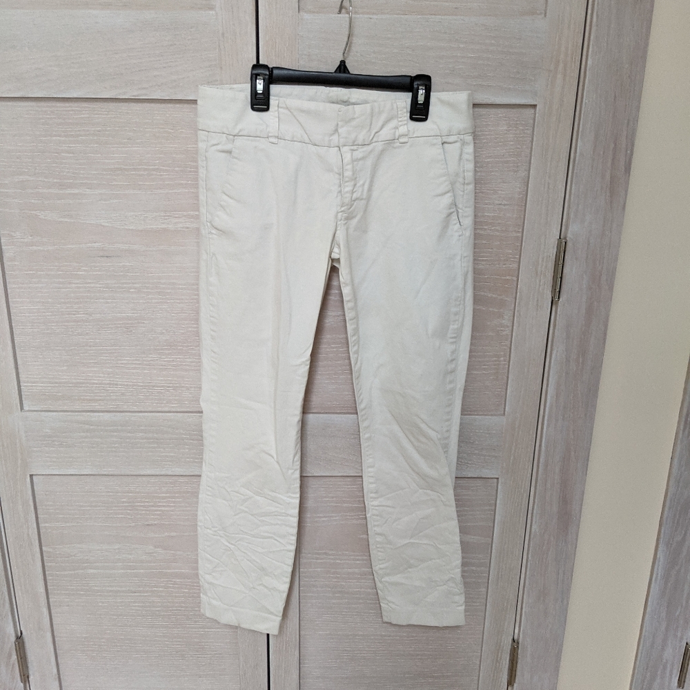 J. Crew White Andie Pants, Size 4